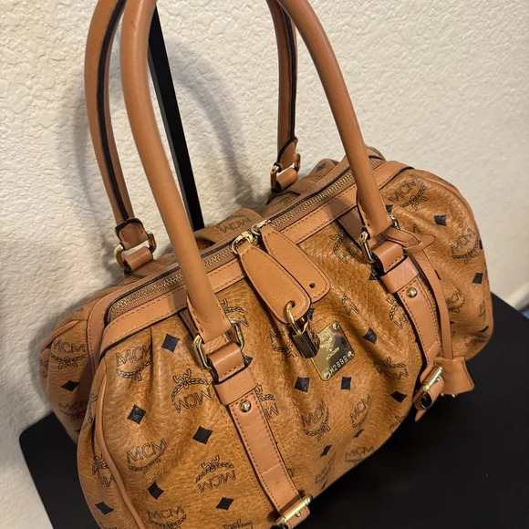 MCM Visetos Handle Bag